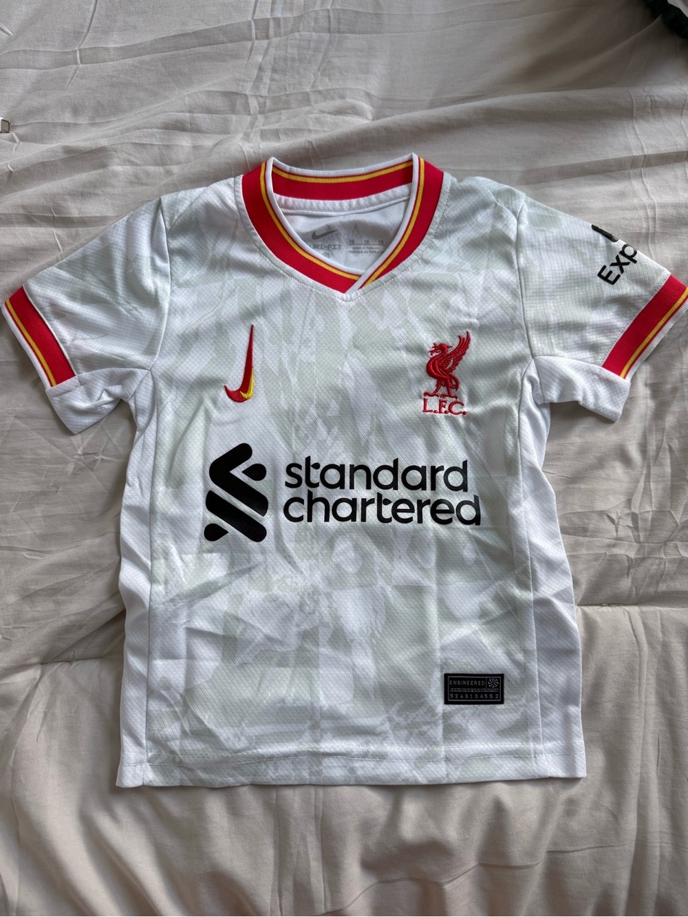 Liverpool FC Kids White Away Jersey by Nike